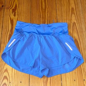 Blue athletic shorts